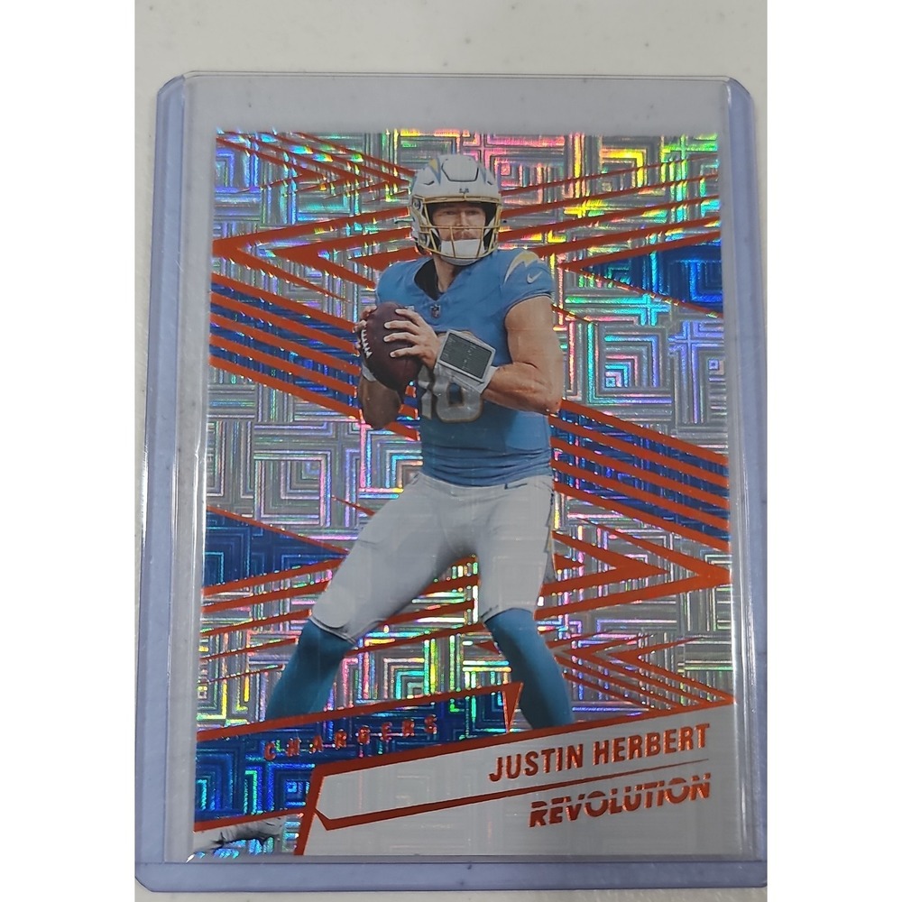 2025 Panini Revolution - Justin Herbert #46 Orange Levels 156/299